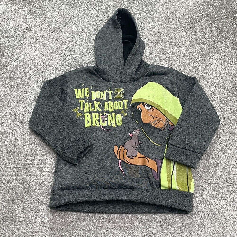Disney Encanto Graphic Hoodie Sweatshirt Boys Kids 7/8 Dark Gray Casual Cartoon